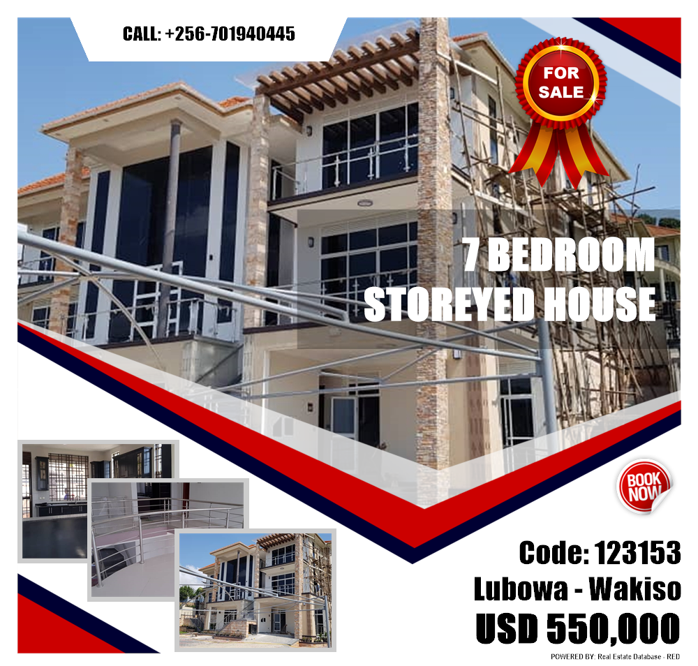 7 bedroom Storeyed house  for sale in Lubowa Wakiso Uganda, code: 123153