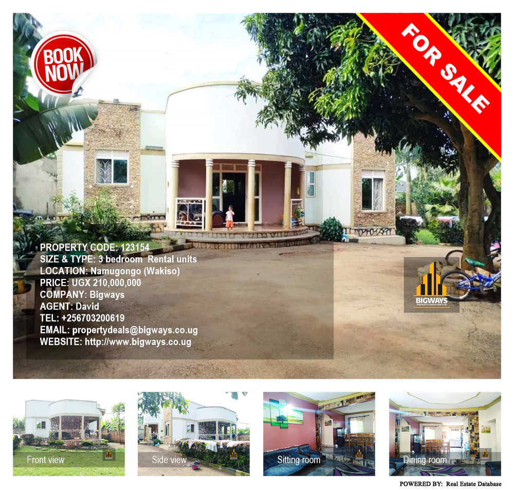 3 bedroom Rental units  for sale in Namugongo Wakiso Uganda, code: 123154