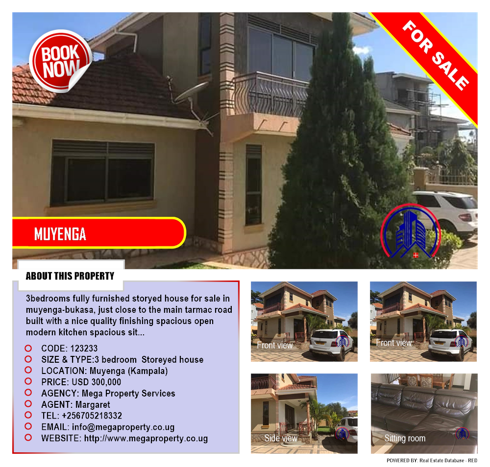 3 bedroom Storeyed house  for sale in Muyenga Kampala Uganda, code: 123233