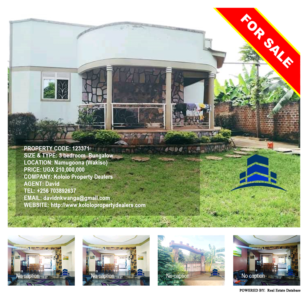 3 bedroom Bungalow  for sale in Namungoona Wakiso Uganda, code: 123371