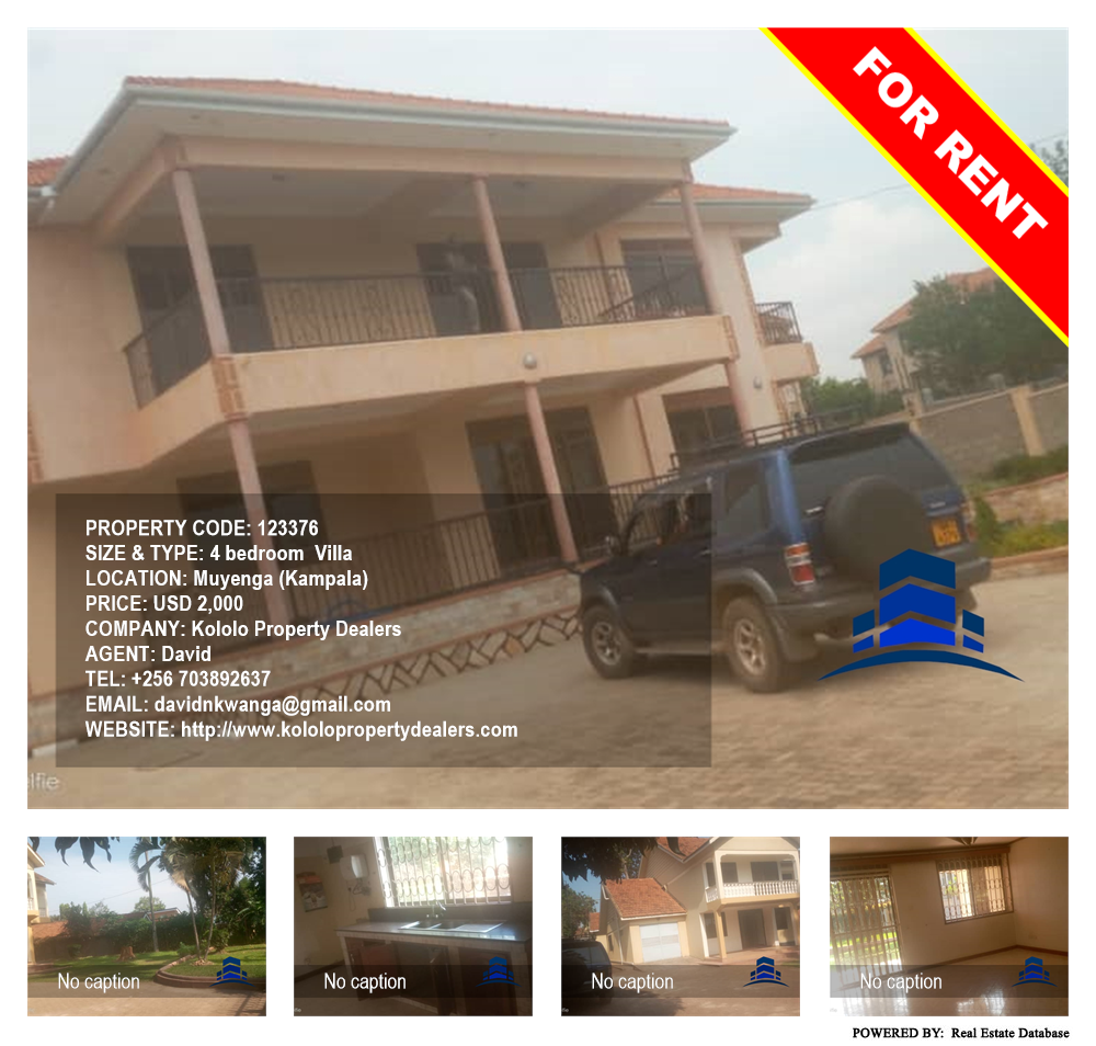 4 bedroom Villa  for rent in Muyenga Kampala Uganda, code: 123376