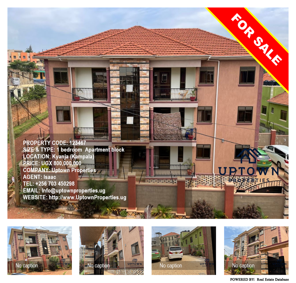 1 bedroom Apartment block  for sale in Kyanja Kampala Uganda, code: 123467