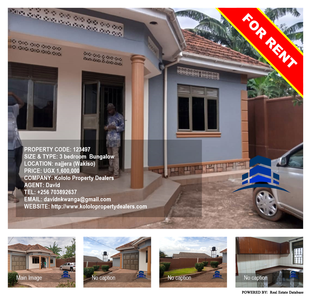 3 bedroom Bungalow  for rent in Najjera Wakiso Uganda, code: 123497