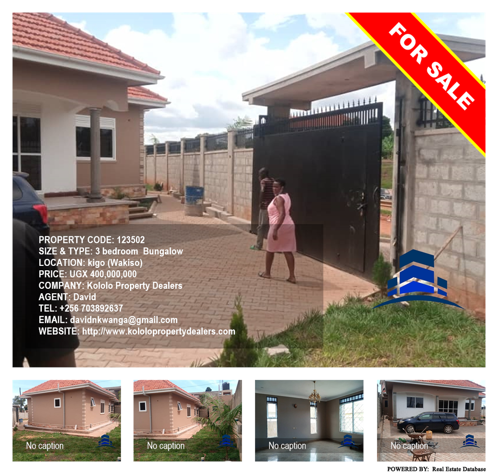 3 bedroom Bungalow  for sale in Kigo Wakiso Uganda, code: 123502