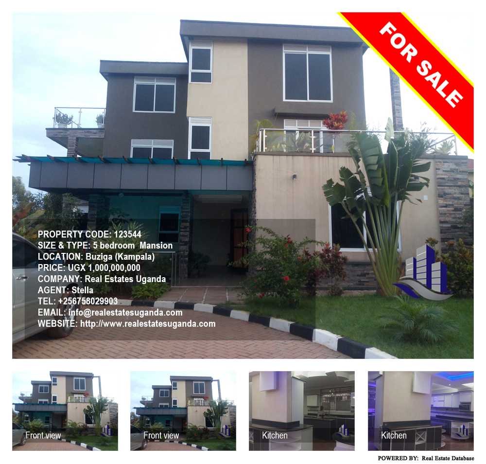 5 bedroom Mansion  for sale in Buziga Kampala Uganda, code: 123544
