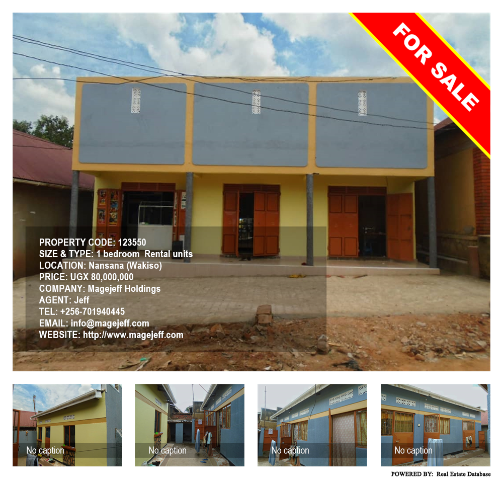 1 bedroom Rental units  for sale in Nansana Wakiso Uganda, code: 123550