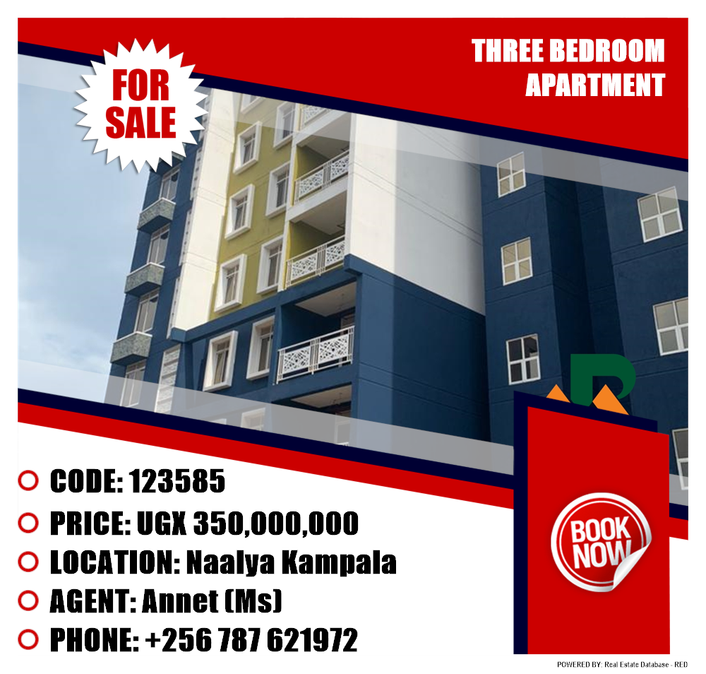 3 bedroom Apartment  for sale in Naalya Kampala Uganda, code: 123585