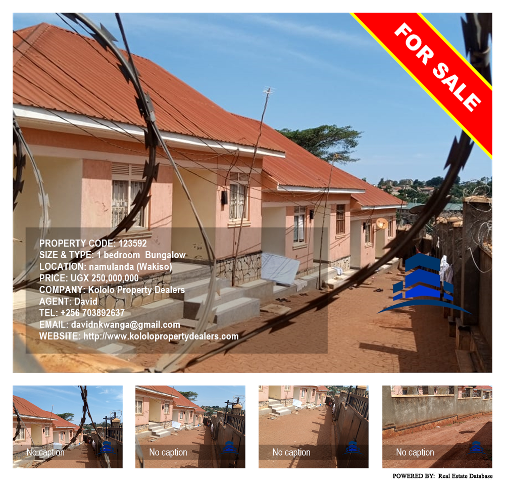 1 bedroom Bungalow  for sale in Namulanda Wakiso Uganda, code: 123592