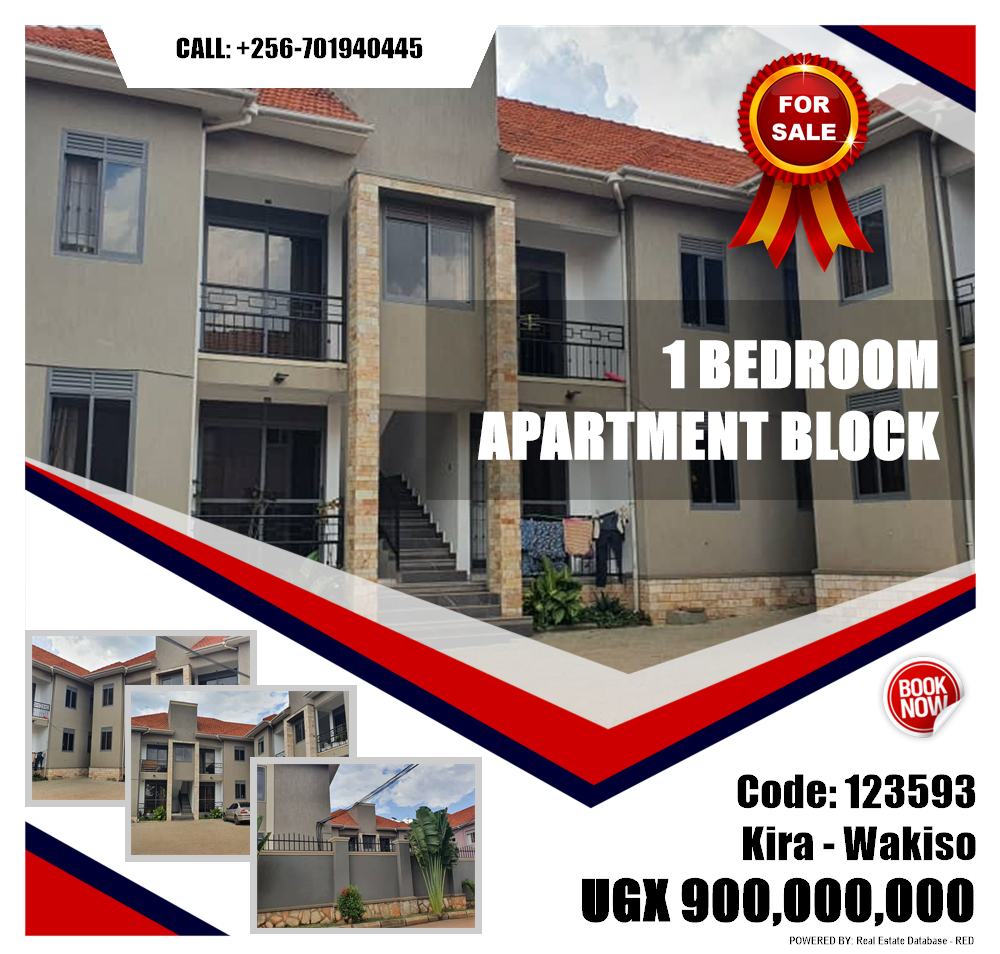 1 bedroom Apartment block  for sale in Kira Wakiso Uganda, code: 123593