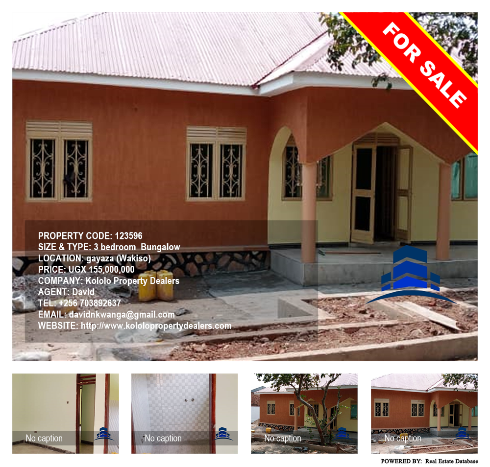 3 bedroom Bungalow  for sale in Gayaza Wakiso Uganda, code: 123596