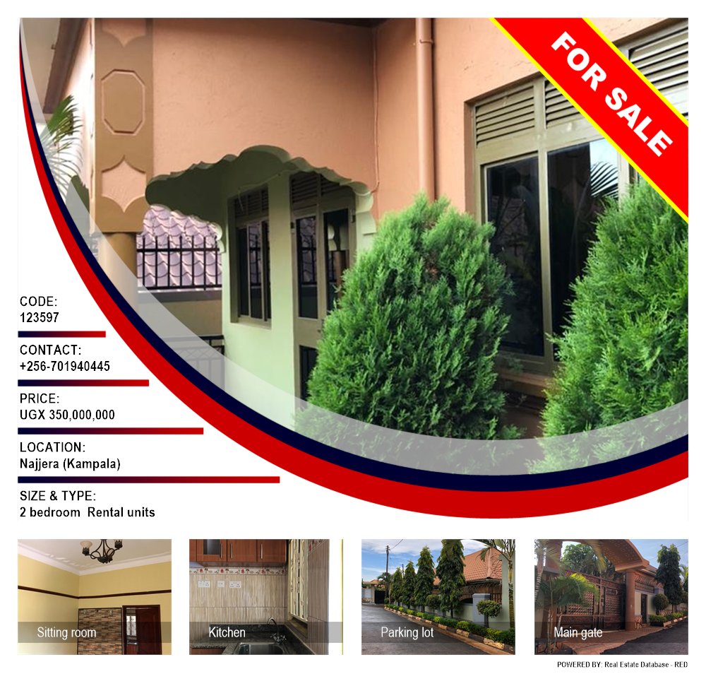 2 bedroom Rental units  for sale in Najjera Kampala Uganda, code: 123597