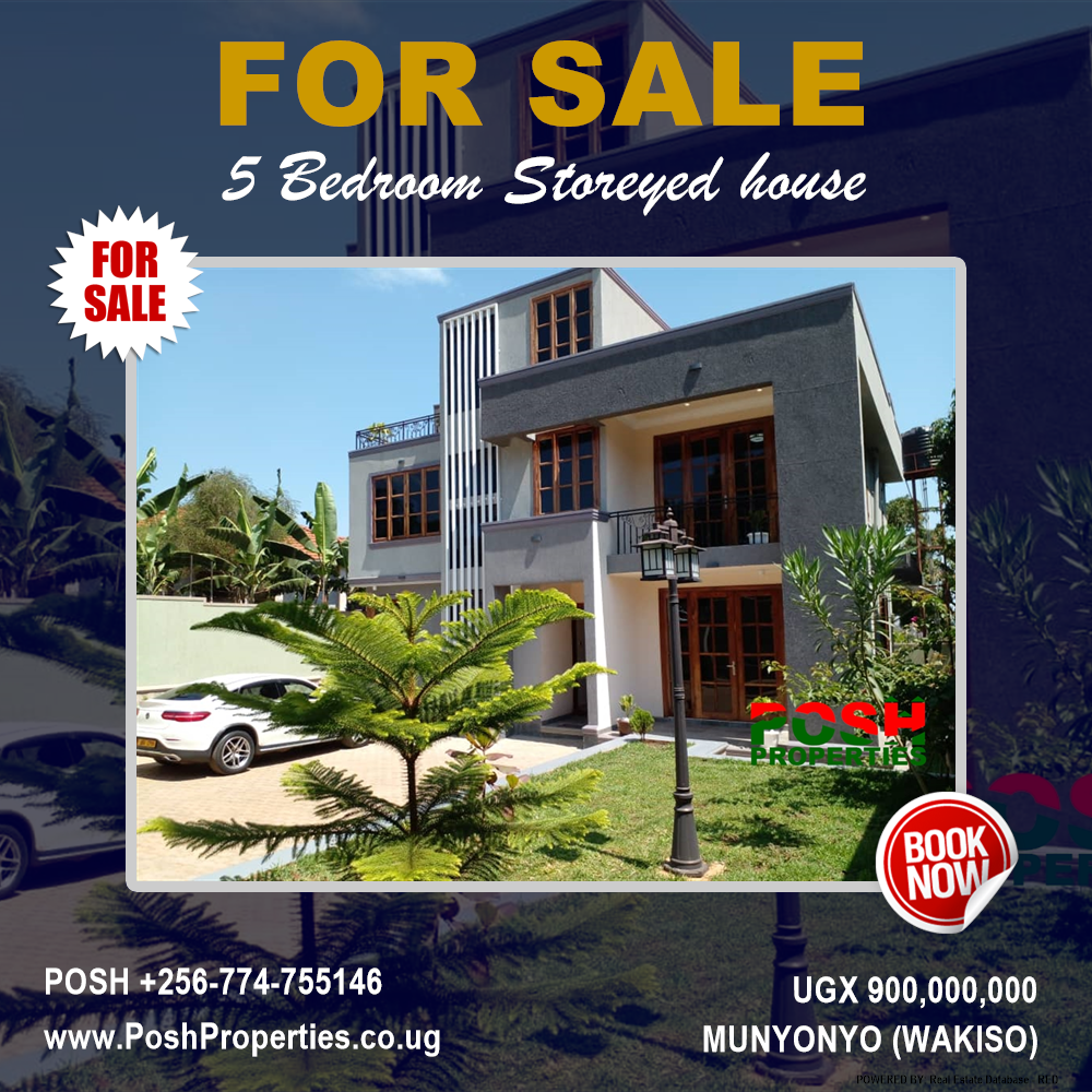 5 bedroom Storeyed house  for sale in Munyonyo Wakiso Uganda, code: 123601