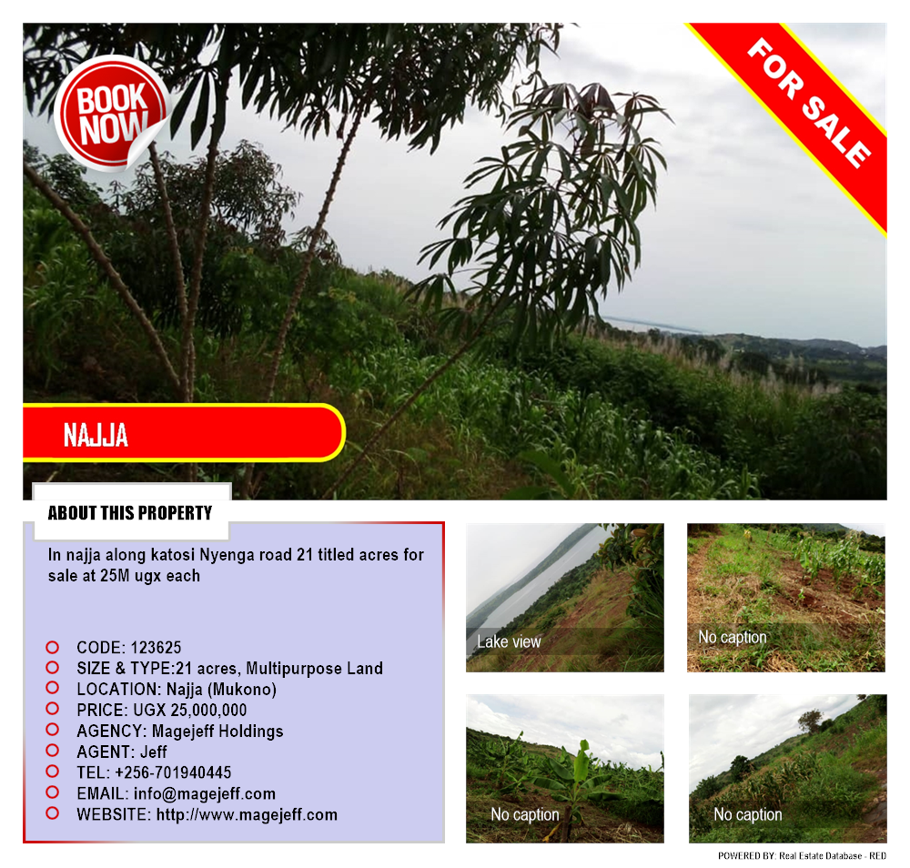 Multipurpose Land  for sale in Najja Mukono Uganda, code: 123625