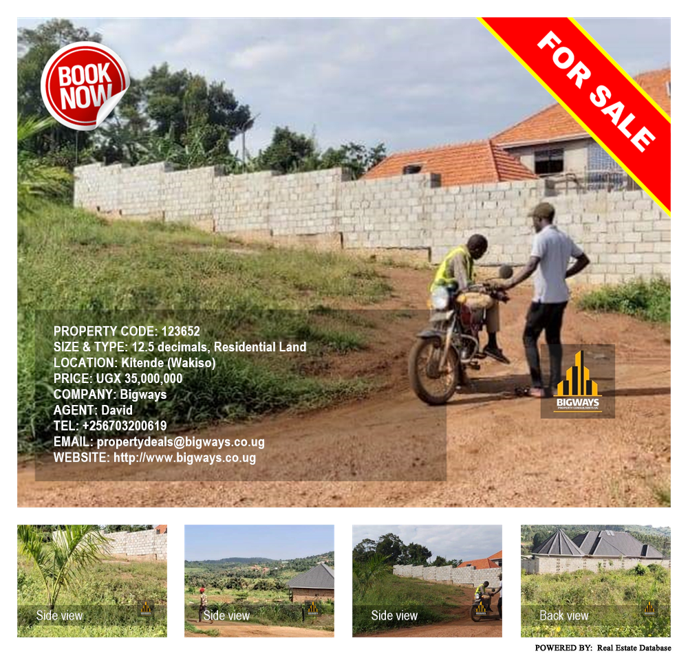 Residential Land  for sale in Kitende Wakiso Uganda, code: 123652