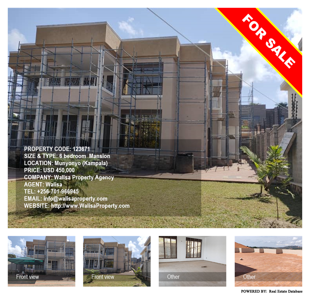 6 bedroom Mansion  for sale in Munyonyo Kampala Uganda, code: 123671