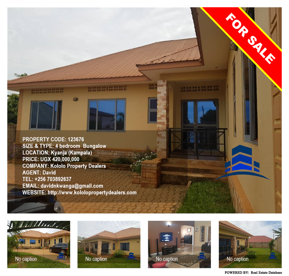 4 bedroom Bungalow  for sale in Kyanja Kampala Uganda, code: 123676