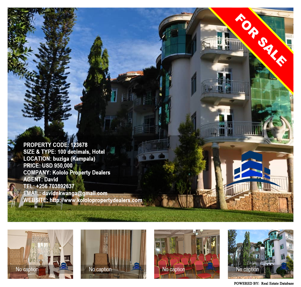Hotel  for sale in Buziga Kampala Uganda, code: 123678