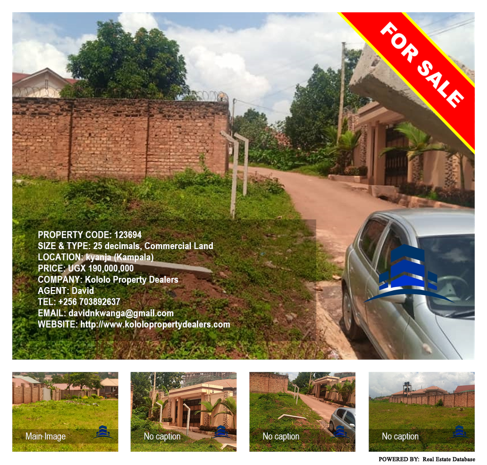 Commercial Land  for sale in Kyanja Kampala Uganda, code: 123694