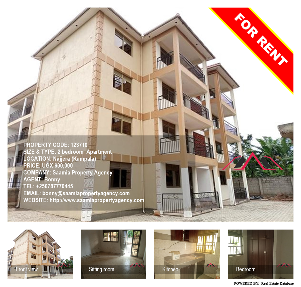 2 bedroom Apartment  for rent in Najjera Kampala Uganda, code: 123710