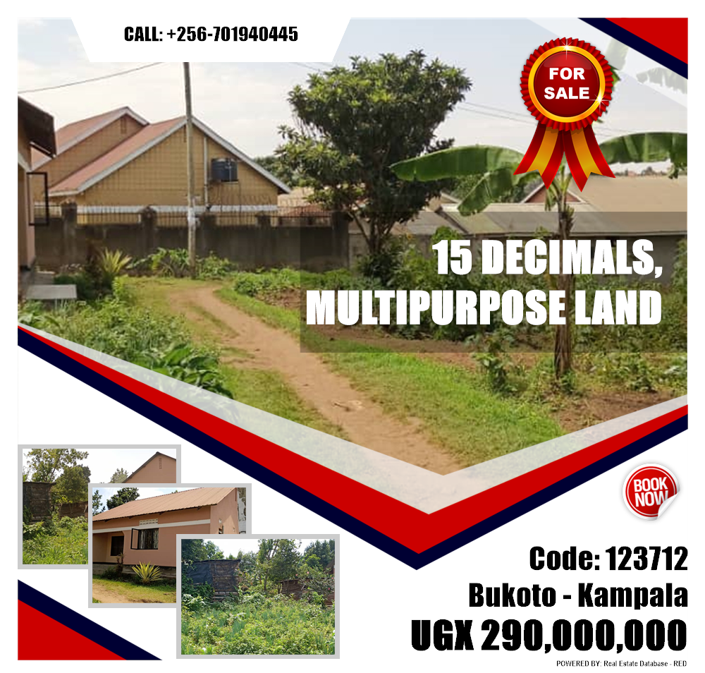 Multipurpose Land  for sale in Bukoto Kampala Uganda, code: 123712