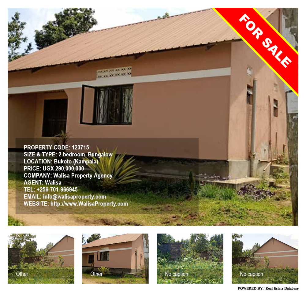 2 bedroom Bungalow  for sale in Bukoto Kampala Uganda, code: 123715