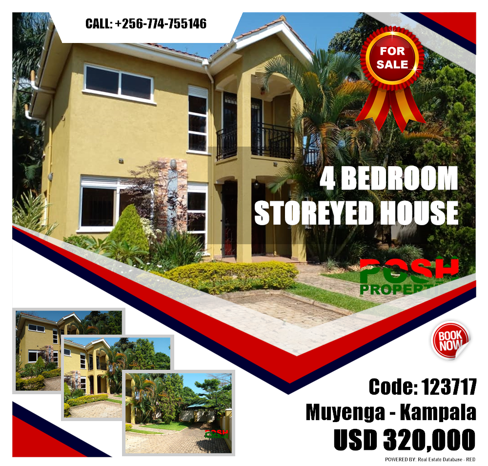 4 bedroom Storeyed house  for sale in Muyenga Kampala Uganda, code: 123717