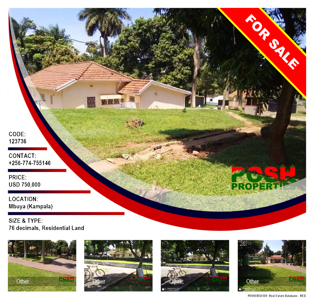 Residential Land  for sale in Mbuya Kampala Uganda, code: 123736