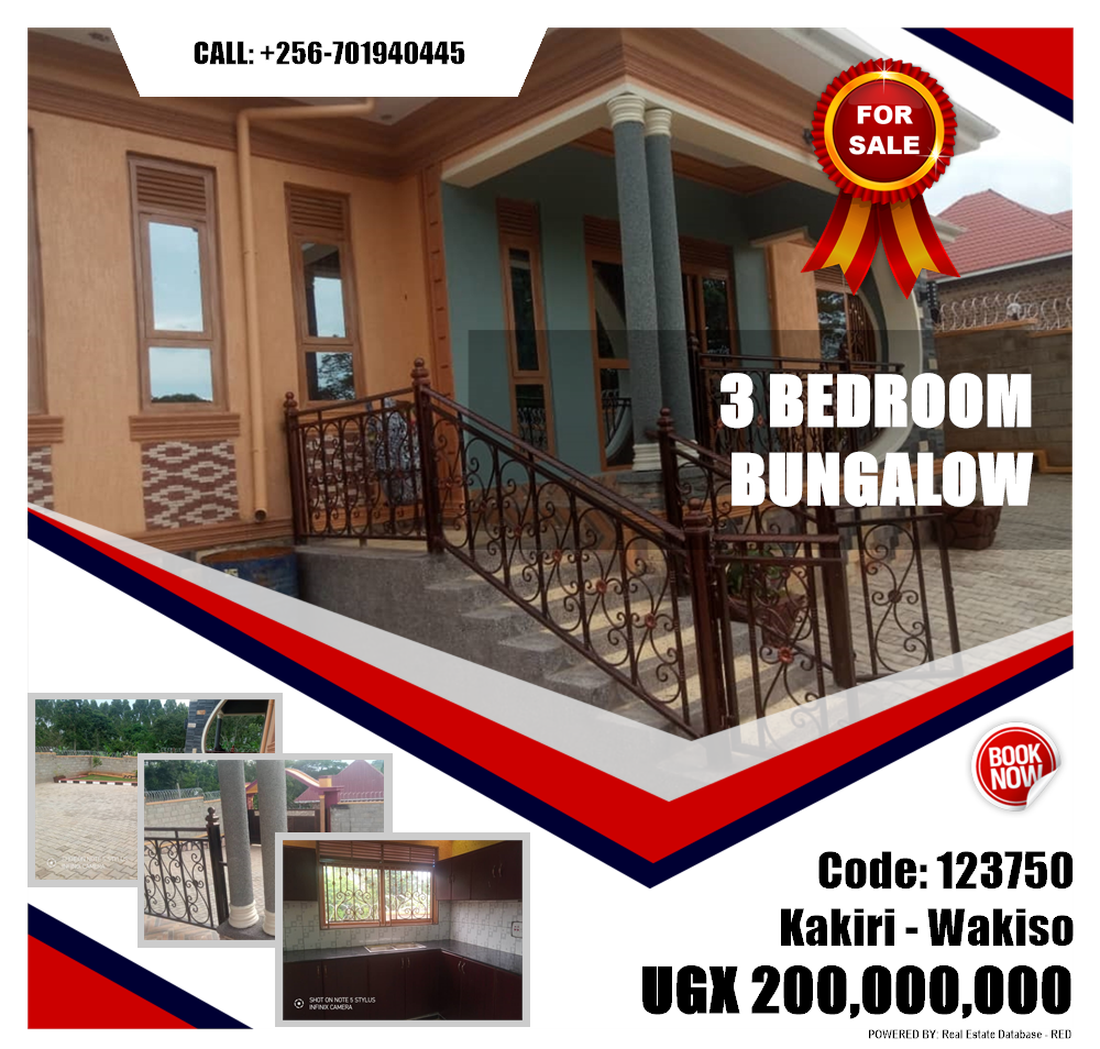 3 bedroom Bungalow  for sale in Kakiri Wakiso Uganda, code: 123750