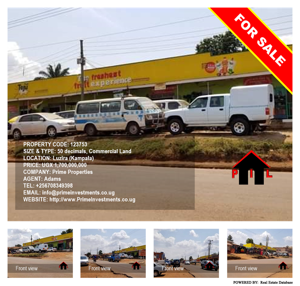 Commercial Land  for sale in Luzira Kampala Uganda, code: 123753