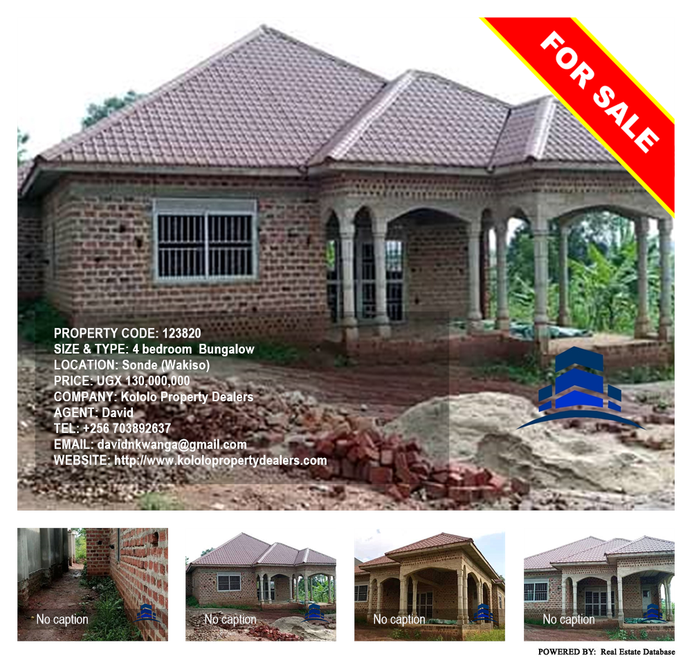 4 bedroom Bungalow  for sale in Sonde Wakiso Uganda, code: 123820