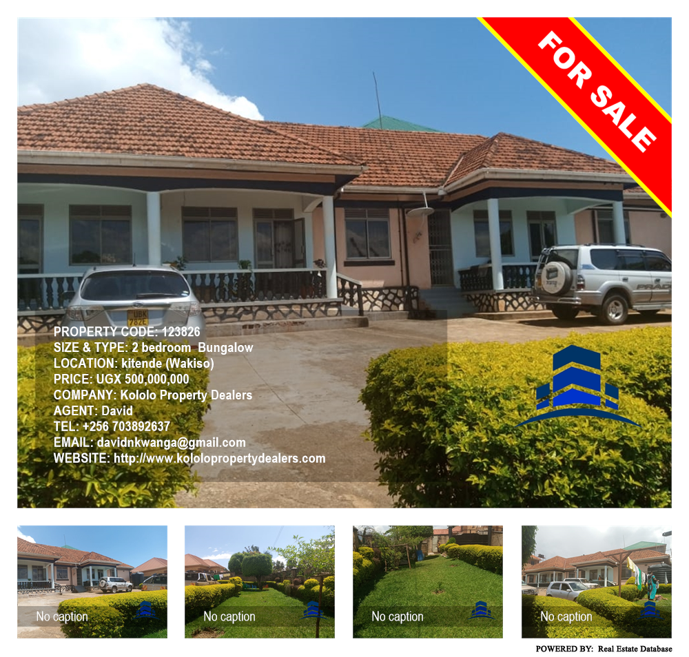 2 bedroom Bungalow  for sale in Kitende Wakiso Uganda, code: 123826