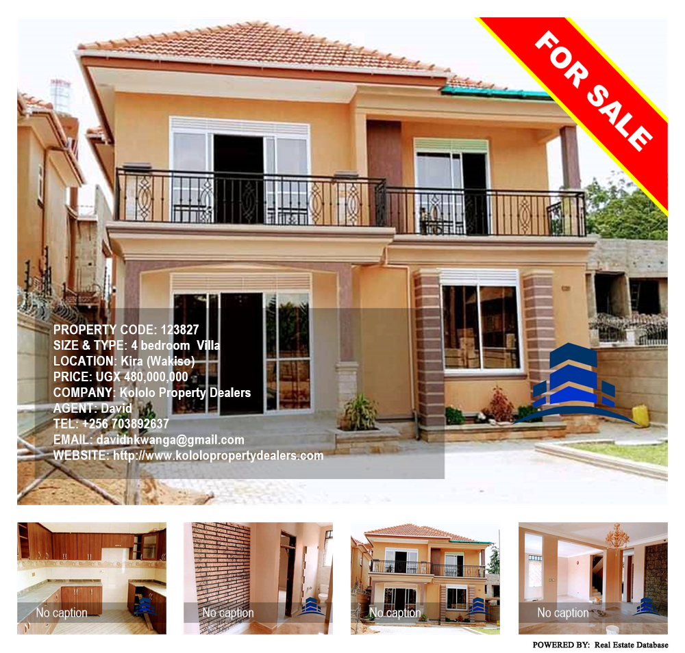 4 bedroom Villa  for sale in Kira Wakiso Uganda, code: 123827