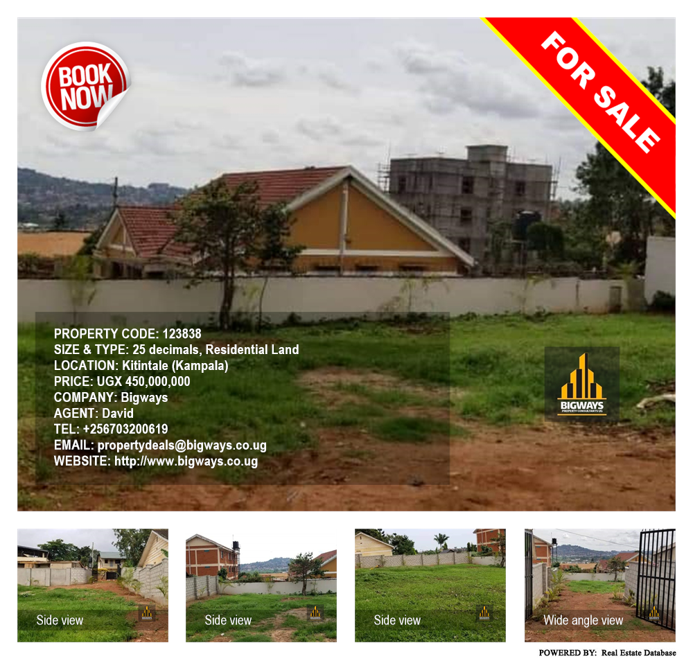 Residential Land  for sale in Kitintale Kampala Uganda, code: 123838