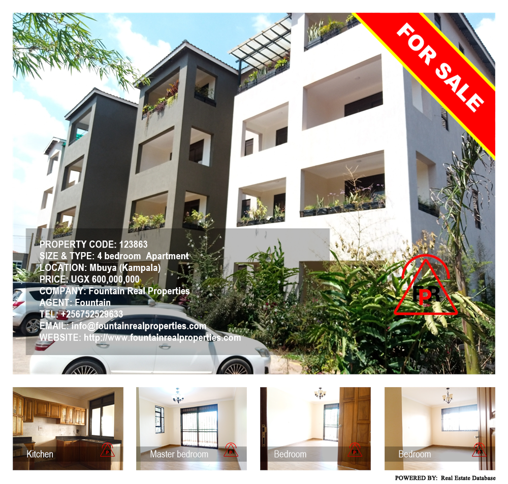 4 bedroom Apartment  for sale in Mbuya Kampala Uganda, code: 123863
