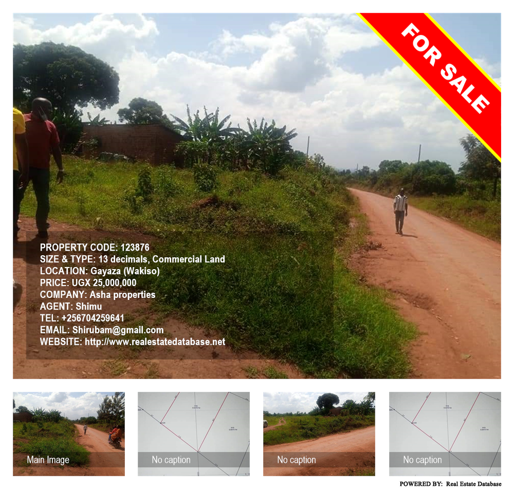 Commercial Land  for sale in Gayaza Wakiso Uganda, code: 123876