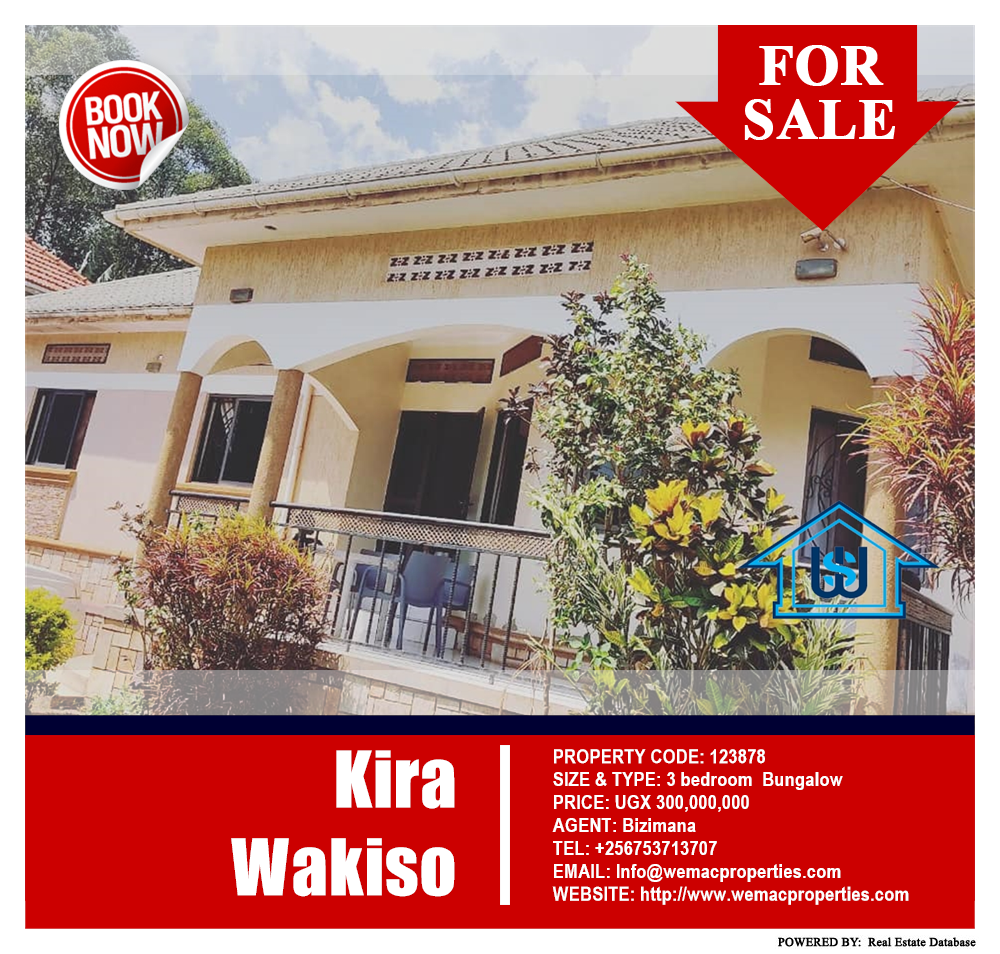 3 bedroom Bungalow  for sale in Kira Wakiso Uganda, code: 123878