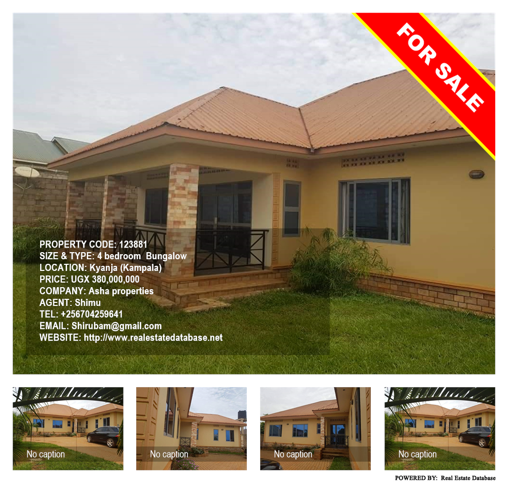 4 bedroom Bungalow  for sale in Kyanja Kampala Uganda, code: 123881