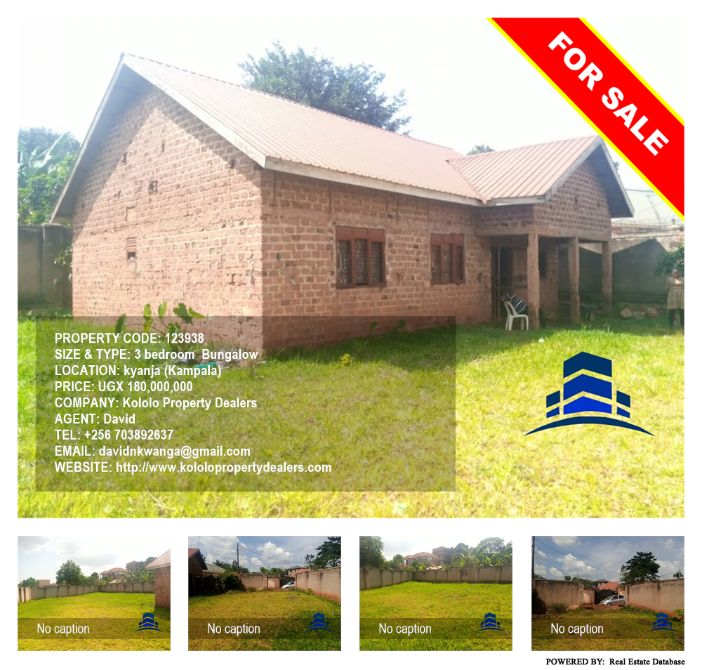 3 bedroom Bungalow  for sale in Kyanja Kampala Uganda, code: 123938