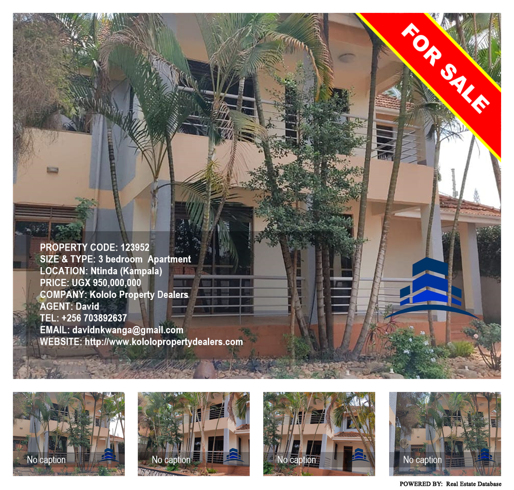 3 bedroom Apartment  for sale in Ntinda Kampala Uganda, code: 123952