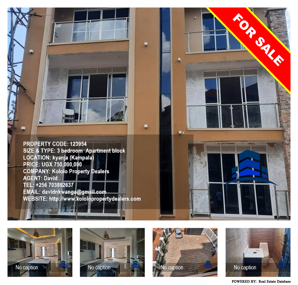 3 bedroom Apartment block  for sale in Kyanja Kampala Uganda, code: 123954