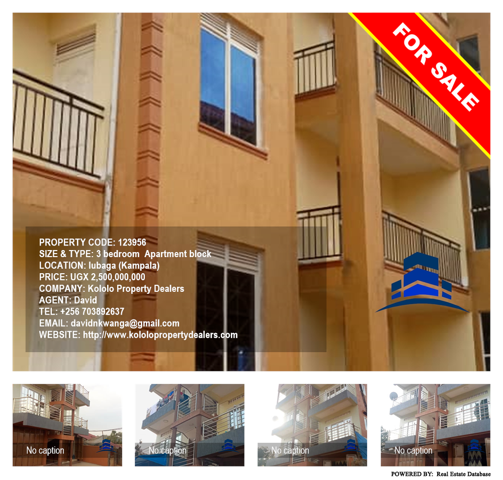 3 bedroom Apartment block  for sale in Lubaga Kampala Uganda, code: 123956