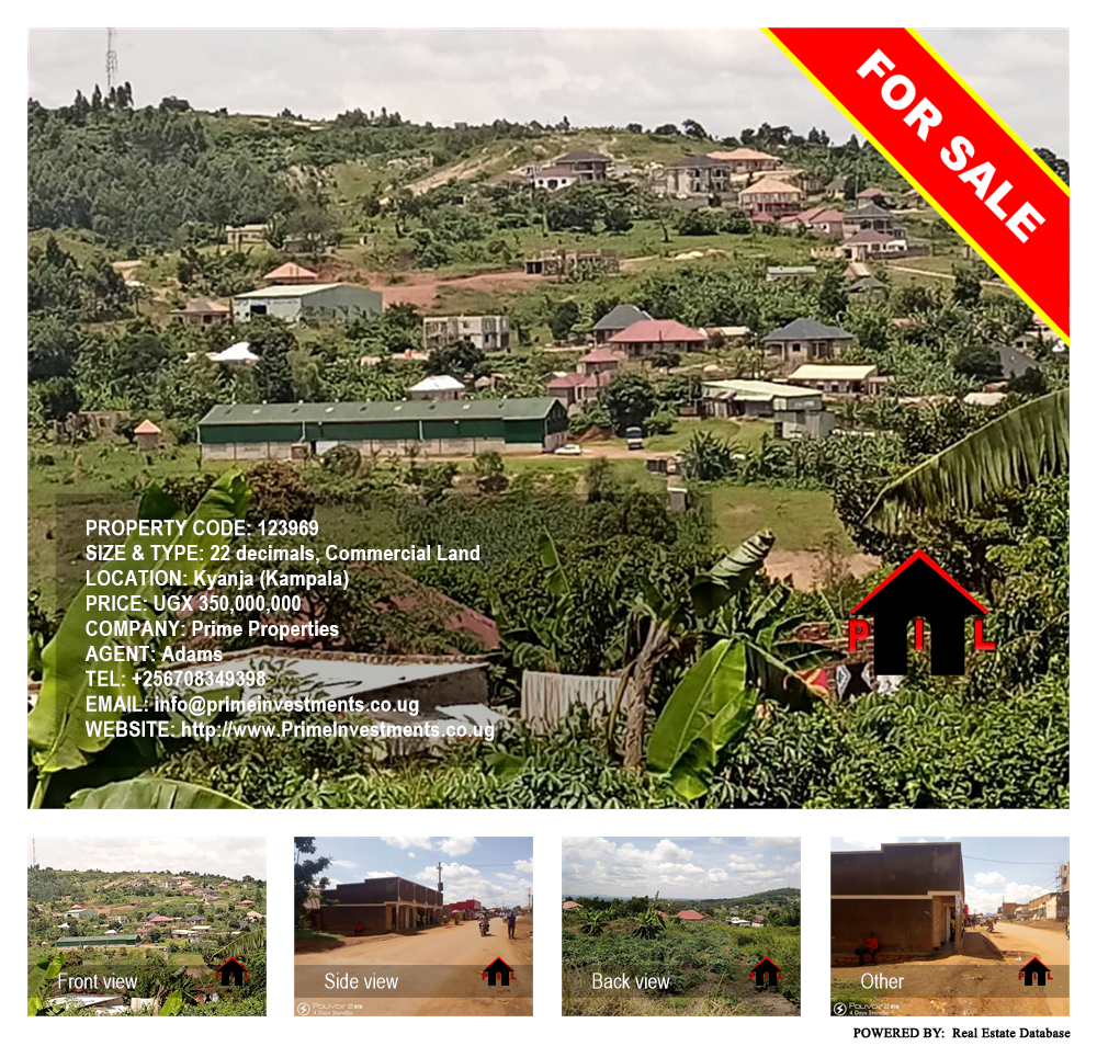 Commercial Land  for sale in Kyanja Kampala Uganda, code: 123969