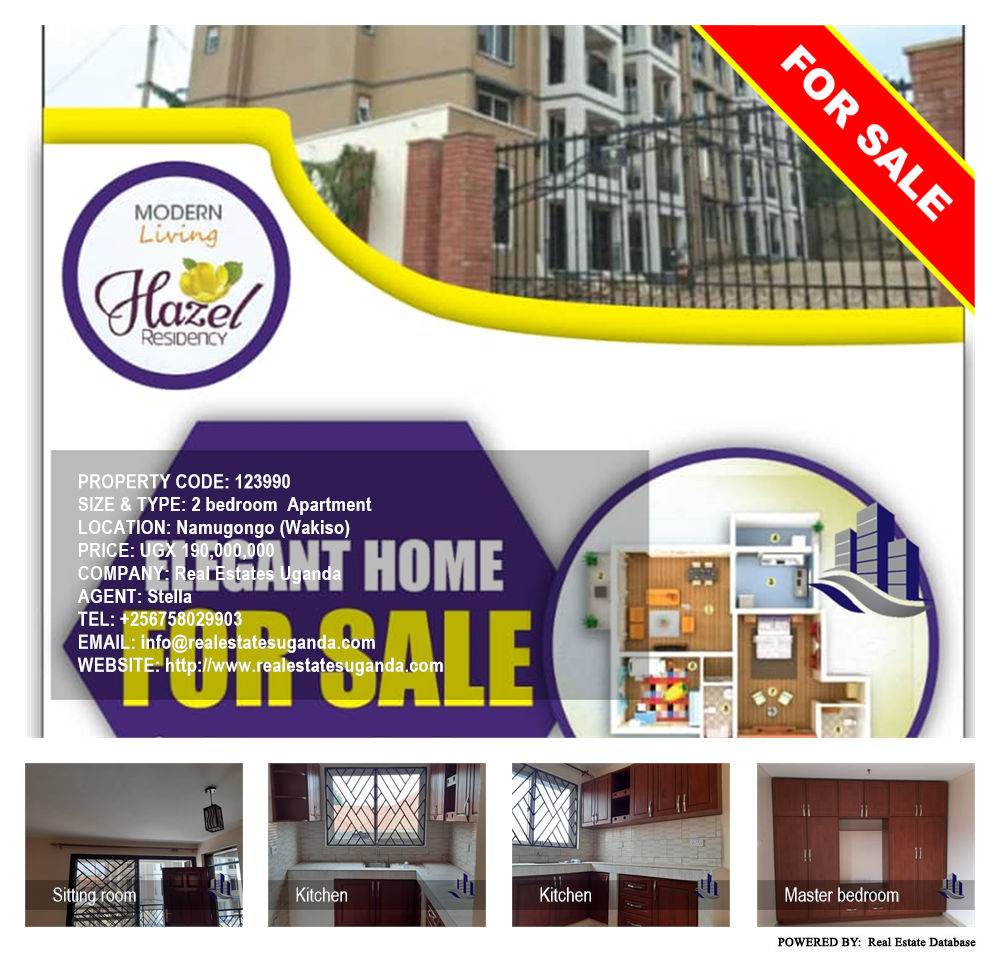 2 bedroom Apartment  for sale in Namugongo Wakiso Uganda, code: 123990