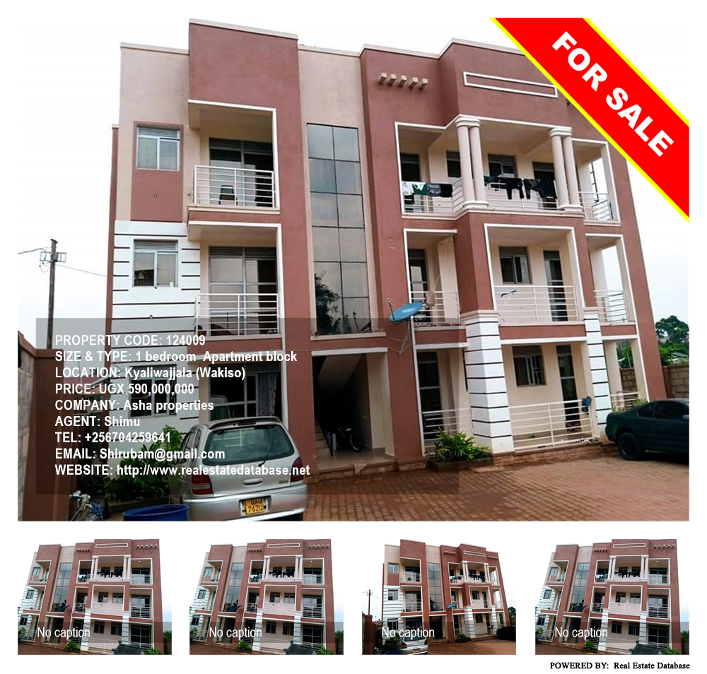 1 bedroom Apartment block  for sale in Kyaliwajjala Wakiso Uganda, code: 124009
