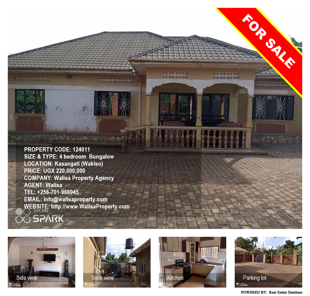 4 bedroom Bungalow  for sale in Kasangati Wakiso Uganda, code: 124011