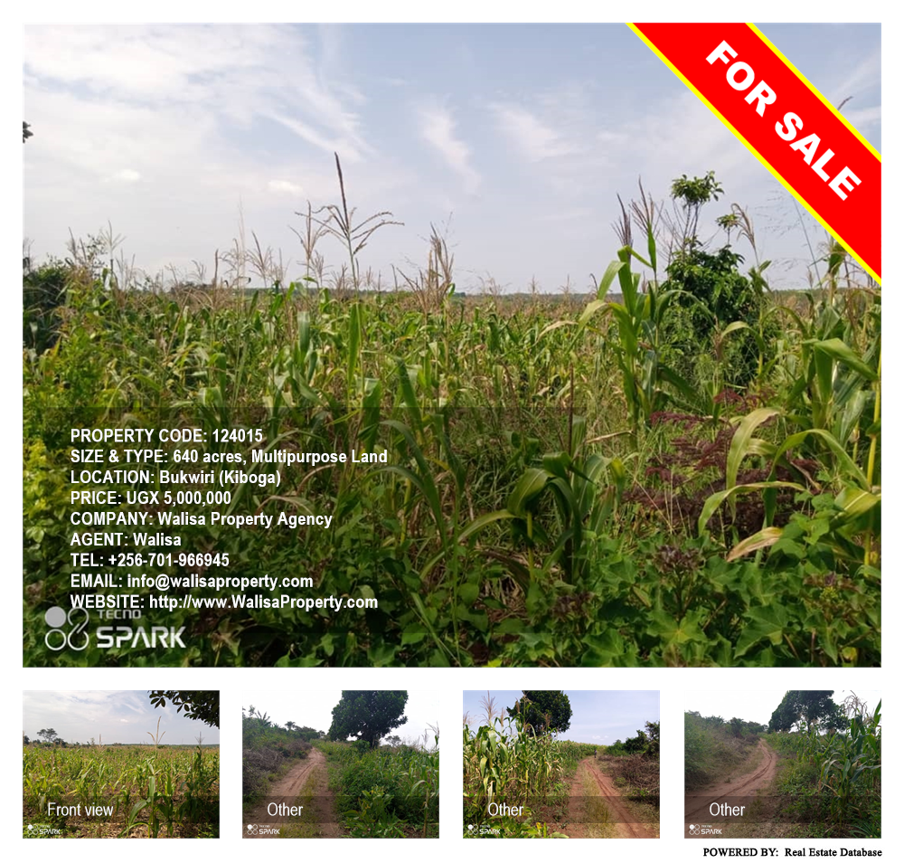 Multipurpose Land  for sale in Bukwiri Kiboga Uganda, code: 124015