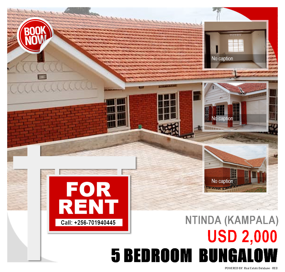 5 bedroom Bungalow  for rent in Ntinda Kampala Uganda, code: 124026