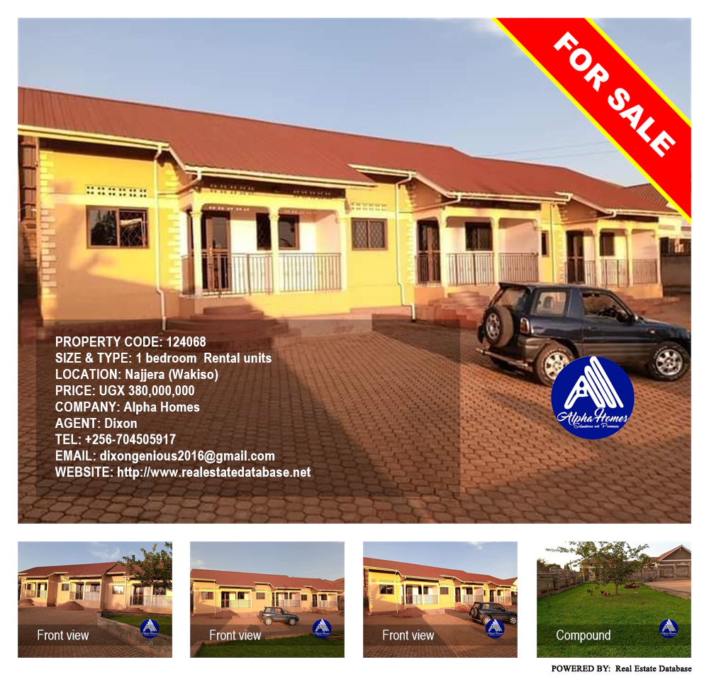 1 bedroom Rental units  for sale in Najjera Wakiso Uganda, code: 124068