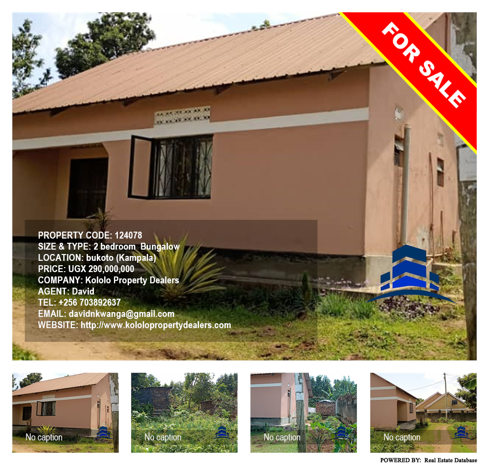 2 bedroom Bungalow  for sale in Bukoto Kampala Uganda, code: 124078