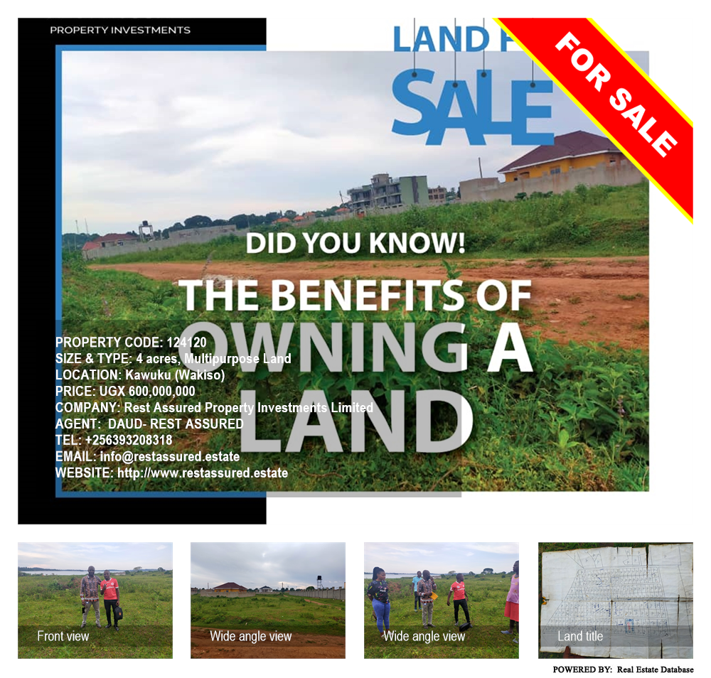 Multipurpose Land  for sale in Kawuku Wakiso Uganda, code: 124120